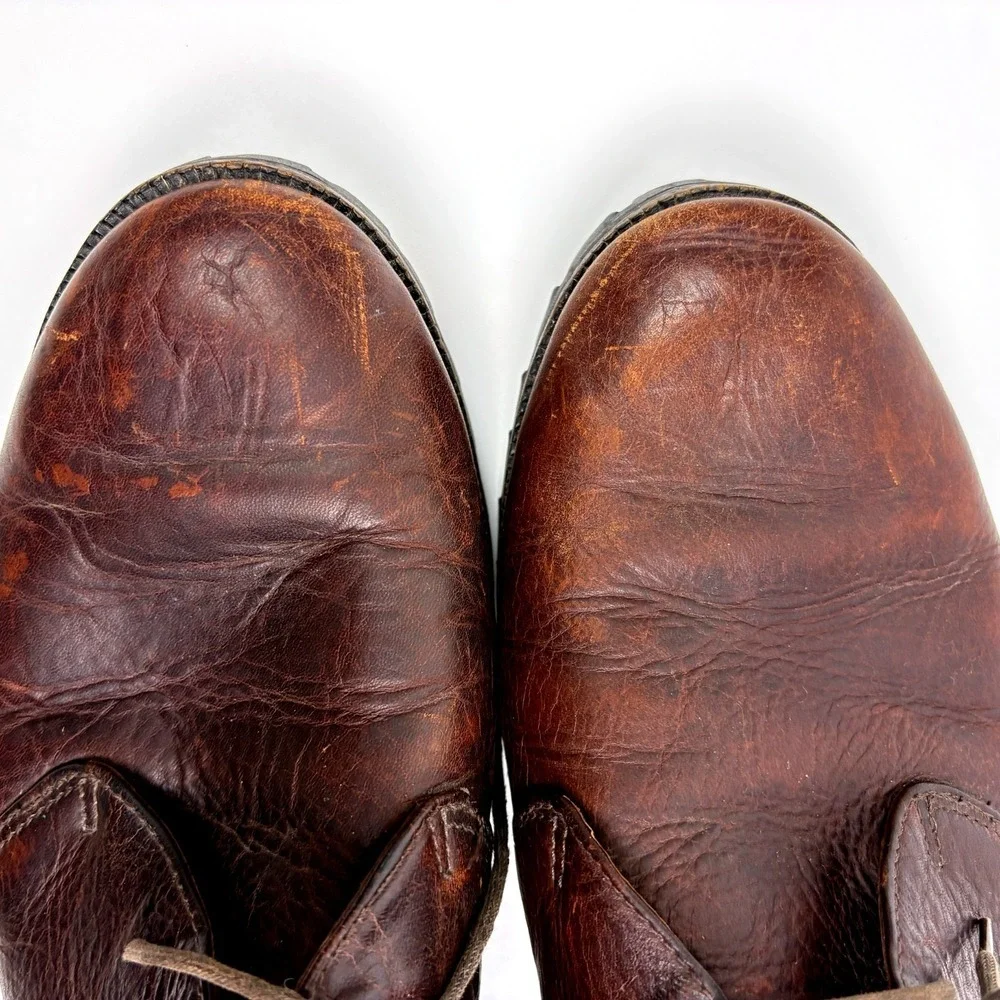 VTG Thornton Bay Oil Resistant Leather‎ Chukkas Mens Sz 10M Oxblood Red Lace up